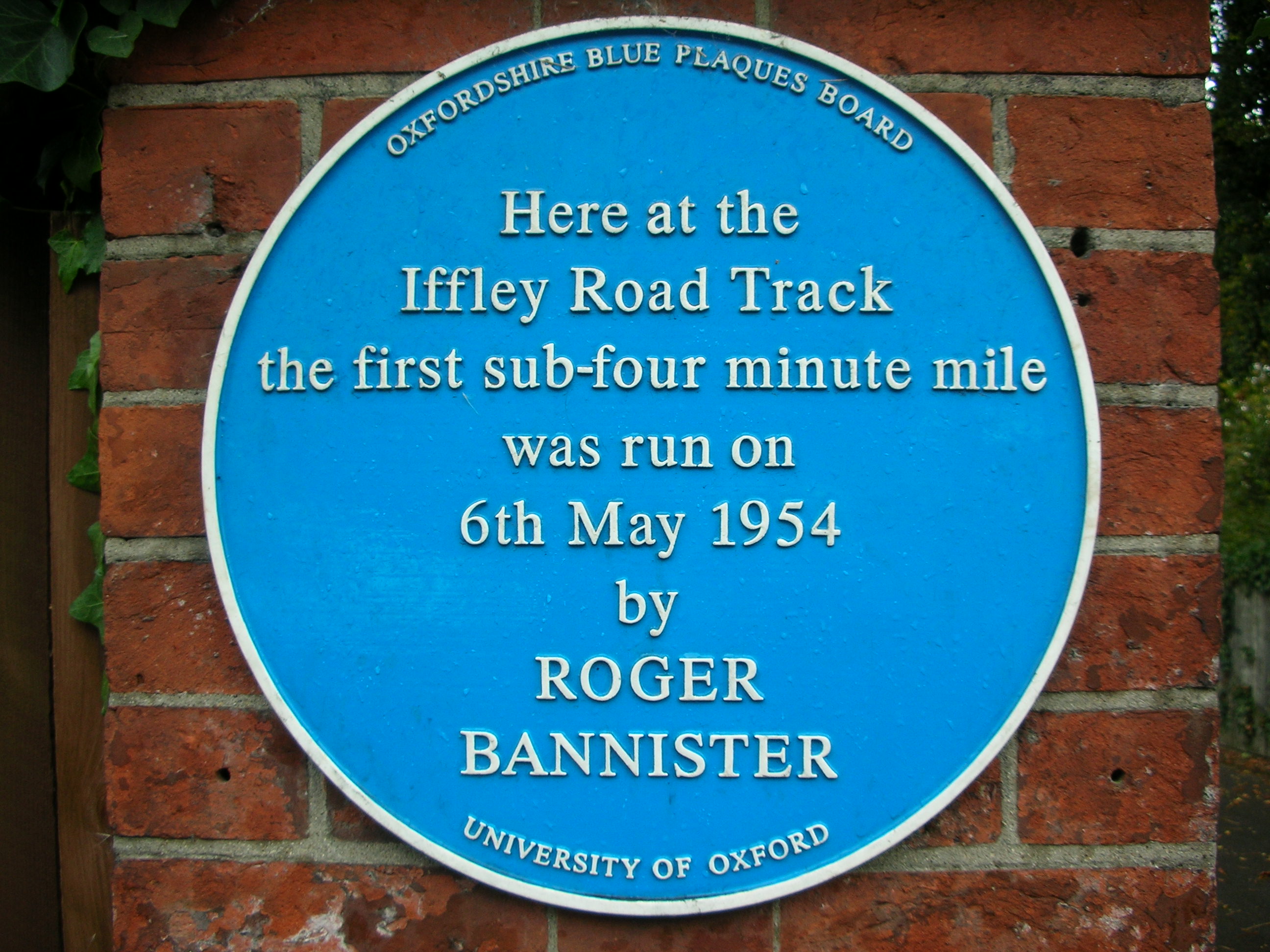 Iffley Blue Plaque