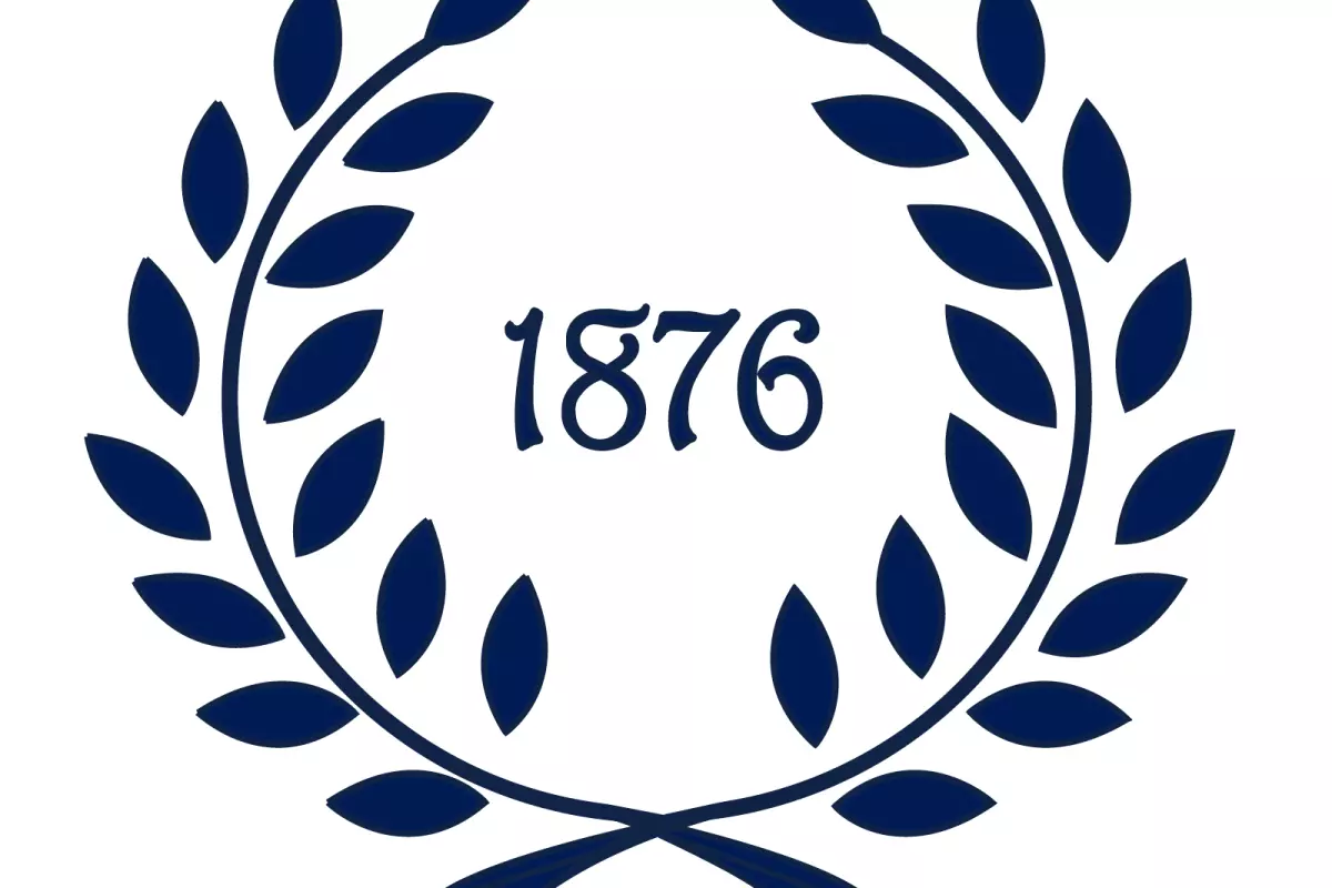 the 1876 trust logo 1876 only white background